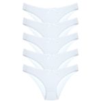 1101 Bikini Kadın T. Dantelli Külot Paketi, V15- Beyaz, M