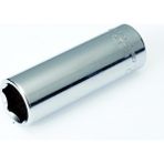 1107064008 1/4" Altı Köşe Derin Lokma Anahtar, Krom, 8 mm
