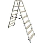 111 Merdiven 8+8 Çift Çıkışlı Ev Tipi Alüminyum Merdiven - 176 cm