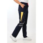 112 Unisex Likralı Yazlık Pantolon - Lacivert - XS