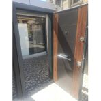 11450 Çelik Kapı, Antrasit Statik Çelik Kapı Modelleri Sol Açılım Çelik Kapı