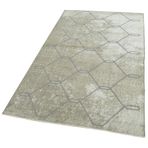 114x209 cm Geometrik Halı Gri Geometrik Yün El Dokuma Modern Geometrik Etnik Eskitme Desenli Boho Oturma Odası Salon Yolluk Koridor Mutfak Halısı