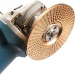 115MM Ahşap Törpü Diski Avuç Taşlama Uyumlu Törpüleme Aşındırma Raspalama Disk - Altın