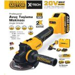 115MM Akülü Şarjlı Taşlama Makinesi Seti 20V 4A Kömürsüz Motor - Seçenek 1