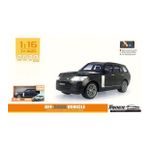 1:16 Ölçek Işıklı Sesli 25 Cm Jip Sürtmeli Jeep Araba Siyah Renk
