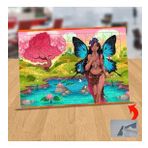 1196666 Kelebek Kanatlı Kız 99 Parça Puzzle Yapboz Tablo