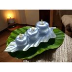 11cm -30cmlik tabak ebatlı 8cm.7cm,5cm ebatlarda kırılmaz polyester,3lü elma biblosu a-1004