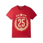 11teamsports Galatasaray İstanbul 25 Şampiyonluk Tişört Kırmızı, M Erkek