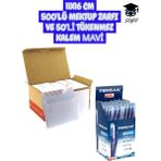 11X16 cm 500'LÜ Mektup Zarfı ve 50'li Tükenmez Kalem Mavi - diğer