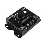 12-24V 30A LED Işık Dimmer Kademesiz Karartma PWM Dimmer Anahtar Düğmesi Manuel Parlaklık Ayarlayıcı Denetleyici Tek renkli LED Işıklar için Bellek Fonksiyonu Şeritler 5050 3528