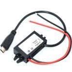 12.2V / 24V To Type-C 5V 3A Modül F35j5v3a 30Cm Usb Kablolu Su Geçirmez Şarj Telefon Araba Karavan Tekne Tablet Voltaj Düşürücü Güç Kaynağı