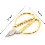 12.5cm Tarzı Keskin Paslanmaz Çelik Retro Dikiş ve Iğne Oyaları Için Altın Dikiş Veya Dıy Dikiş Malzemeleri Vintage Craft Ors (Yurt Dışından) - Renkli - No: 1