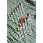 12 Adet 10 ml Boş Cam Parfüm Şişesi Gold Kalem Şişesi Tüp Sprey Şişe Taşınabilir Cep Çantalık Doldurulabilir
