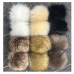 12 adet 12 cm suni kürk ponpon, şapkalar için, suni kürk, kürk ponpon, elastik halkalı büyük ponpon, kış, kürk ponpon, sahte ponpon, anahtarlık, çanta, şapka kolye ucu