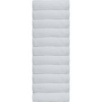 12 Adet 50 x 90 cm Mikrofiber El Yüz Kuaför Berber Spor Havlusu Leke ve Saç Boyası Tutmayan - Beyaz