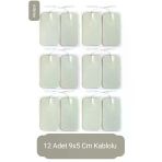12 Adet 9X5 Cm Universal Büyük Boy Kablolu Tens Pedi Yedek Elektrot Seti