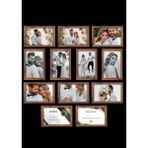 12 Adet A4 Çerçeve - Mdf 21X30 Çerçeve - Çoklu Fotoğraf Çerçevesi - Diploma Çerçevesi - Sertifika - Ahşap