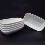 12 Adet Beyaz Melamin Kayık Tabak 13x8cm Miniboy Kahvaltı Tabağı Günübirlik Hesaplı Meze Çerez Sosluk