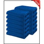 12 Adet Büyük Boy Pamuklu 50X90CM, Fitness Havlusu , Spor Havlusu , Kuaför Havlusu - 50 x 90 cm - Lacivert