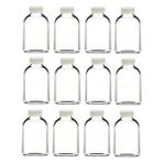 12 adet cam kavanoz oda kokusu şişesi küçük vazo kapaklı 12x50ml - 50 ml