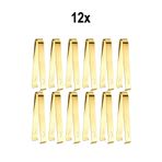 12 Adet Çelik 16,2 cm Gold Buz Ve Şeker Maşası mt128sr-12