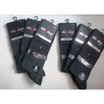 12 Adet Dündar Erkek Plus Likralı Çorap Füme 40-44