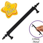 12 Adet Erciyes Kulp Siyah 128 Mm Kulp Mobilya Mutfak Dolabı Çekmece Dolap Kapak Kulpu Kulbu Metal Kulpları