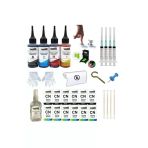 12 Adet Etiketli Canon E414 E474 E484 E404 Uyumlu Kartuş Dolum Seti 4x100 Ml