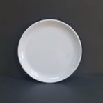 12 Adet Kırılmaz Melamin Düz Tatlı & Yemek Servis Tabağı 25 cm - Beyaz
