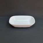 12 Adet Kırılmaz Melamin Kare Çerez & Meze Tabağı 17 cm - Derinlik 4 cm - Beyaz