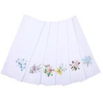 12 adet kumaş mendil, kadın, mendil, pamuklu, vintage çiçekli mendil, çiçekli dantel mendil, işlemeli mendil, çiçekli mendil, düğün kutlaması için, Beyaz, Ölçü Birimi