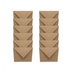 12 Adet Mektup Zarfı 13X18cm 100Gr. Kraft