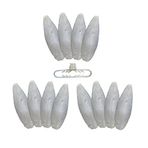 12 Adet Mini Temizlenmiş Mürekkep Balığı (Kalamar) Kemiği 6 cm + Tutacak