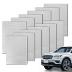12 adet otomobil yalıtım matı, ses yalıtımı matı, 250 x 180 x 5 mm, kendinden yapışkanlı, araç yalıtımı, ses yalıtımı ve ısı yalıtımı için koruyucu alüminyum bütiral altlık