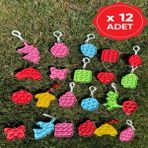 12 Adet Oyuncak Popit Anahtarlık Doğum Günü Hediyesi Karne Hediyesi