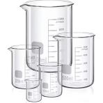 (12 Adet Paket) 250 ml Beher Cam Kısa Form
