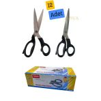 12 Adet Taksun Model Gl120 Terzi Kumaş Makası 23Cm 9İnç Makas Kaliteli Orijinal Kumaş Kot Paça Keser