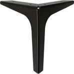 12 Cm Elegance Lüks Metal Mobilya Koltuk Baza Ayağı Dolap Ayağı - TV Ünitesi Ayağı Siyah
