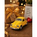 12 Cm Metal Klasik Vosvos Araba Sarı Çek Bırak Oyuncak Araba Açılır Kapılı Die Cast Model Araba
