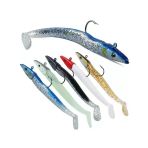 12 cm Silikon Jig Balık Yem Seti, 20 Gram, 5 Adet Kutulu Set