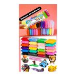 12 colors air dry clay ozankil Zıplayan Hamur Ozan Kil 90 gr 12 Adet Hava İle Kuruyan Hamur Kil