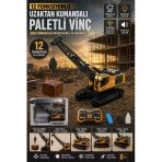 12 Fonksiyonlu Uzaktan Kumandalı Paletli Vinç 360° Dönebilen Profesyonel İnşaat İş Makinesi