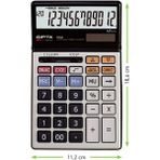 12 Haneli Masa Üstü Hesap Makinesi F3040, Pratik ve Şık Tasarım - Seçenek 1 - Antrasit
