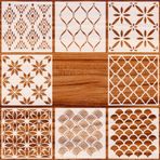 12 inç Büyük Geometrik Şablonlar Mandala Şablon Lazer Kesim Boyama Şablonu Kendin Yap Sanat için | Duvar Şablonu, Fayans Şablonu, Zemin Şablonları - Tuval Kendin Yap El Sanatları Scrapbooking için