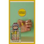 12 Li Yapışkan Stickerlı Renkli Baskılı Çocuk Takma Tırnak Oyuncak Seti - 5- 14 Yaş Arası - Model 21