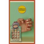 12 Li Yapışkan Stickerlı Renkli Baskılı Çocuk Takma Tırnak Oyuncak Seti - 5- 14 Yaş Arası - Model 22