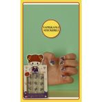 12 Li Yapışkan Stickerlı Renkli Baskılı Çocuk Takma Tırnak Oyuncak Seti - 5- 14 Yaş Arası - Model 25