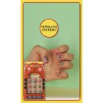 12 Li Yapışkan Stickerlı Renkli Baskılı Çocuk Takma Tırnak Oyuncak Seti - 5- 14 Yaş Arası - Model 35