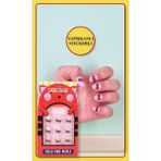 12 Li Yapışkan Stickerlı Renkli Baskılı Çocuk Takma Tırnak Oyuncak Seti - 5- 14 Yaş Arası - Model 47