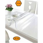 1,2 mm Pvc Masa Örtüsü, Şeffaf Masa Kaplaması, 80X80